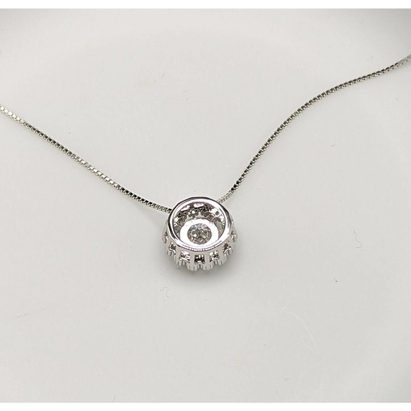 Certified 1 ct Genuine White Moissanite  necklace 925 Sterling silver 2. - Picture 4 of 8